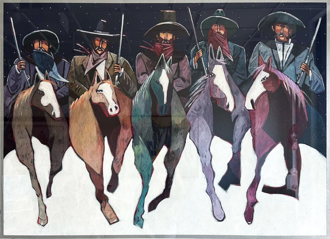 Contemporary western painting by Thom Ross at Hemmings Gallery in Sun Valley