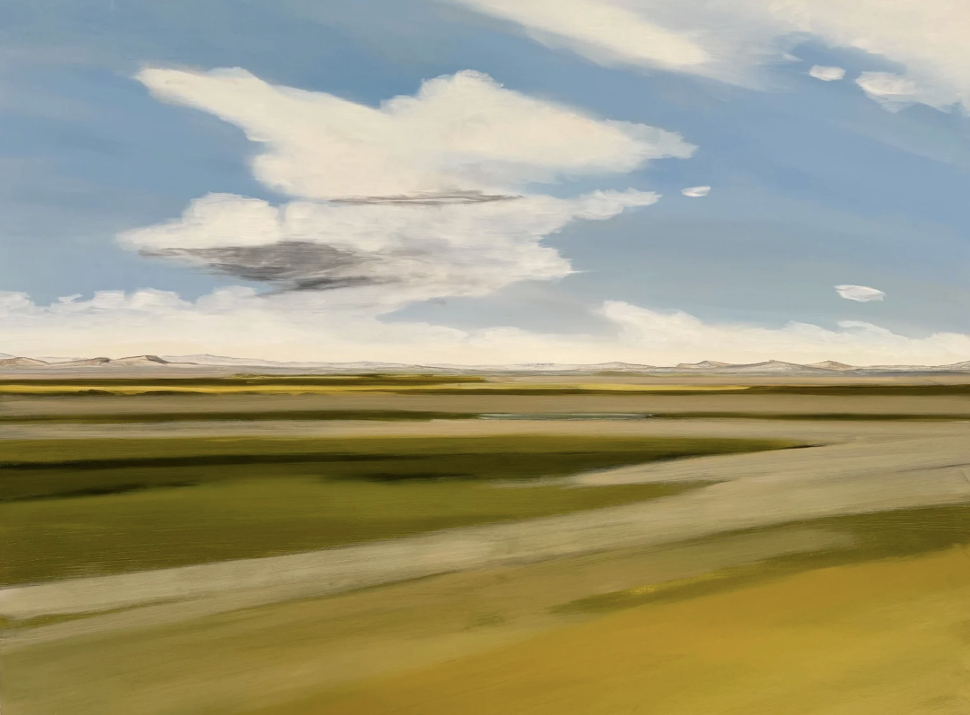 Landscape painting by Frances Ashforth — open plains under a wide sky, available at Hemmings Gallery